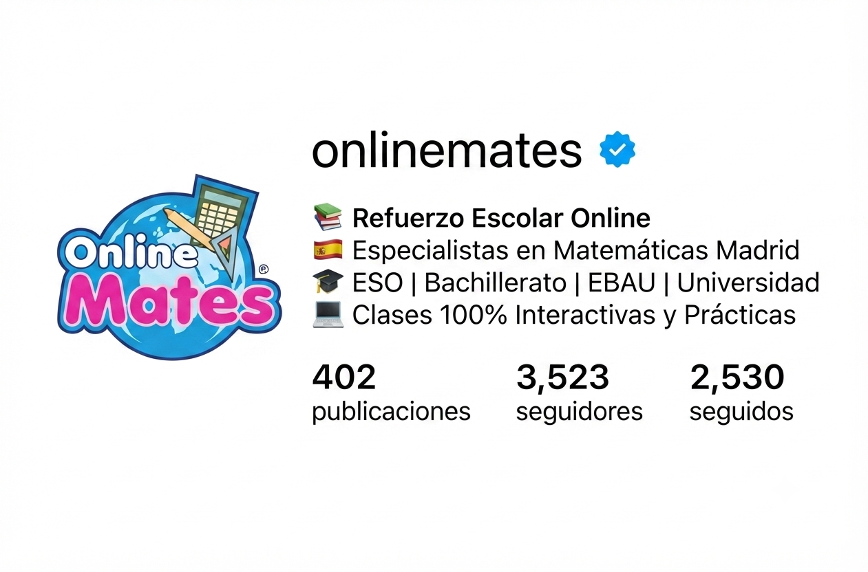Insignia de verificación de Instagram de Online Mates